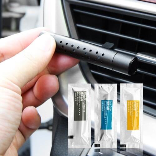 Car Air Vent Perfume Air Freshener Smell For Fiat 500 grande punto Mercedes Benz W204 W205 W203 W204 Lada Styling Accessories