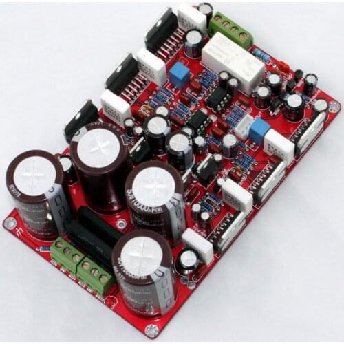 TDA7293 parallel two-channel amplifier board (250W * 2),Rectification, speaker protection,Using original TDA7293 and NE5532