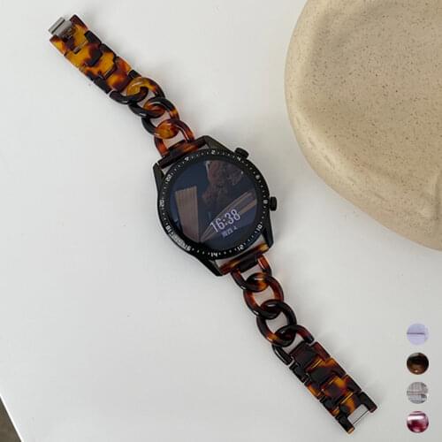 22mm New women watch band for samsung galaxy watch 46mm strap for huawei GT2 pro lady resin bracelet for gear S3 watch 45mm loop