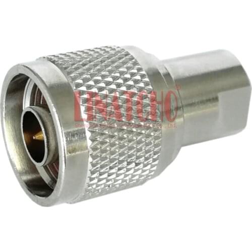 RF COAX Straight Brass N Male Plug to FME Male Plug Barrel Connector Adapter
