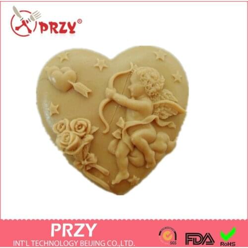 Silicone Cake Mold Aroma Stone Moulds Byby Angel Bow Soap Mold,f Flower Silicone Rubber PRZY Eco-friendly 001