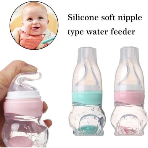 Baby Boy Girl Silicone Feeding Bottles PP BPA Free Milk Feeding Bottle Nipple Pacifier Cup Infant Water Juice Medicine Feeder