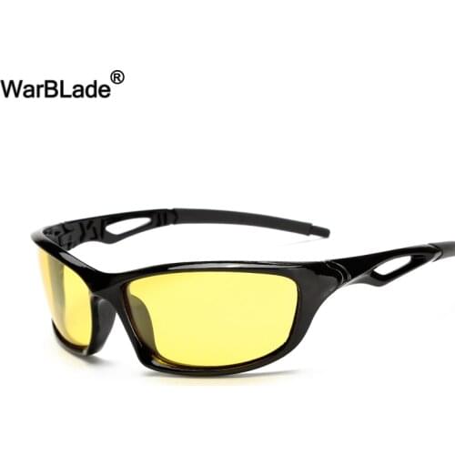 WarBLade Night Vision SunGlasses Driving Goggles Anti-Glare Polarized Sunglasses Yellow Lens UV400 Protection Driver Sun Glasses