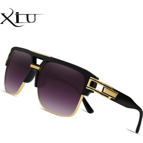Half Metal Frame Men Sunglasses Classic Retro Vintage Sun glasses Women Brand Designer Sunglasses Women Top Quality UV400