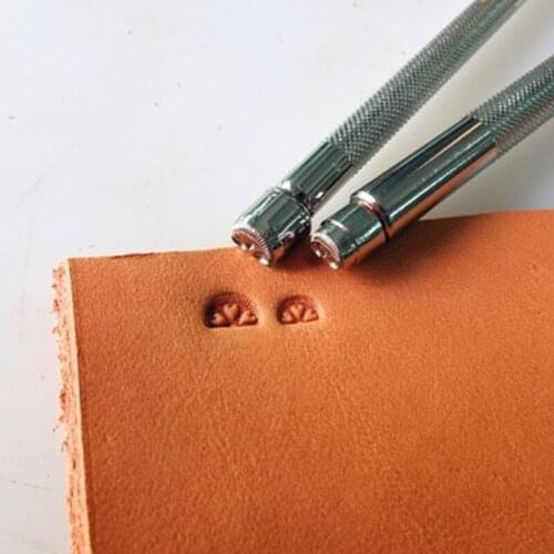 Advanced steel Geometric border 3 love shapes Hand-work unique design leather working tools carving punches stamp craft tools