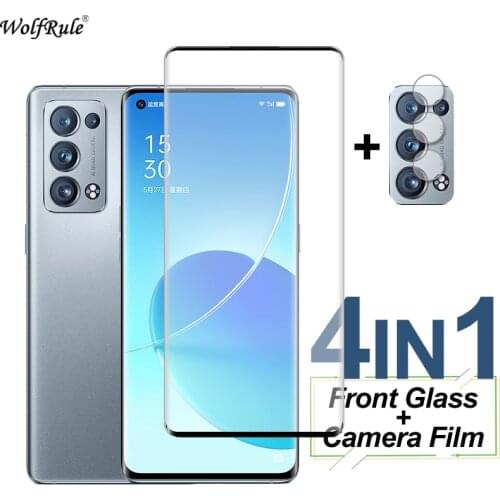 Full Cover Glass For OPPO Reno6 Pro Plus Screen Protector Tempered Glass Protective Phone Camera Film For Reno5 Pro Find X3 Neo