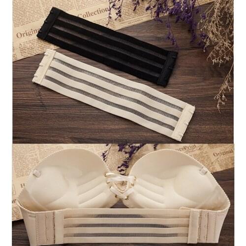 Women Ladies Bra Extenders 3 Hooks 3 Rows Non-woven Fabrics Elastic Bra Strap Extender Clasps Bra Back Band Extension Buckles