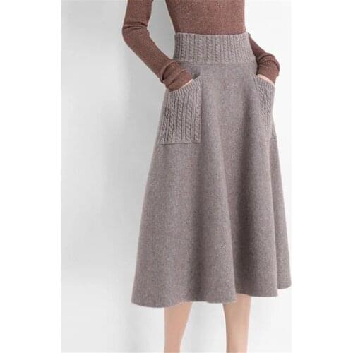 Unimmye Women's Knitted Skirts