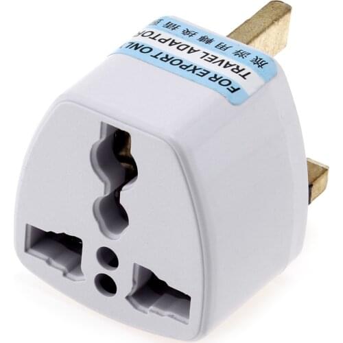 US 2 Pin to a UK 3 Pin Plug Travel Power Adapter Wall Charger for United Kingdom