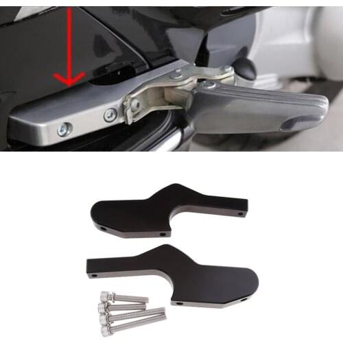 1 Pair Rear Passenger Footrests Extensions Footpegs Footboards Mini Board W/ Mounting Kit For Vespa GT GTS GTV 300ie