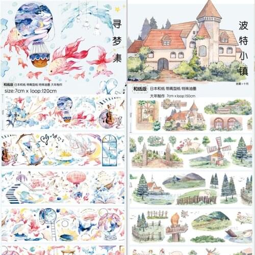 1Loop 7 X 150cm Town Dream Fog Forest Tape New Scenery