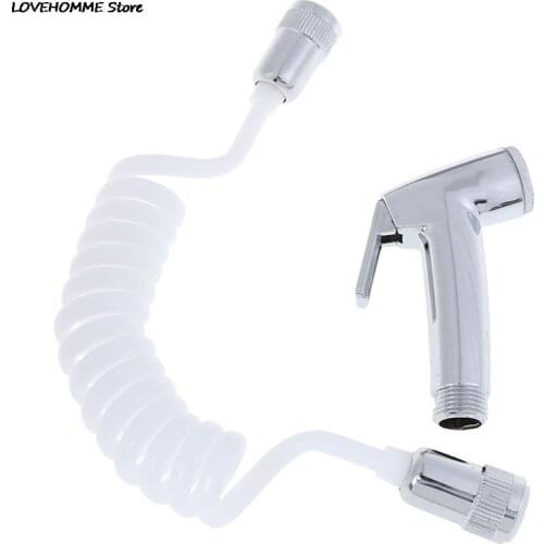 1pc With Telephone Shower Hose Handheld Portable Diaper Bidet Toilet Shattaf Sprayer Bathroom Toilet Bidet Shower Head Nozzle