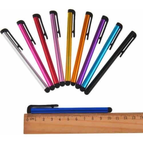 1Pcs Universal Random Color Metal Stylus for Micro Fiber Screen Pen Tool For IPhone Tip PC Smart Phone Tablet Capacit