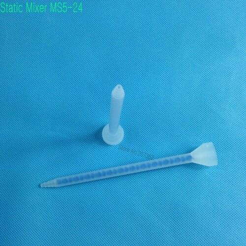 10pcs/lot MC05-24 Static Mixer Bell mouth inlet Mixing Nozzle 5mm ID x 24 EL ,For Duo Pack Epoxies Motionless Mixer