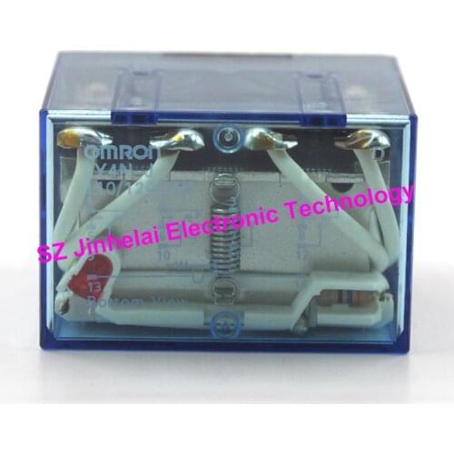 100%Authentic original LY4N-J 110/120VAC OMRON 14Pin Relay LY4NJ AC110/120V 10A 4NO 4NC