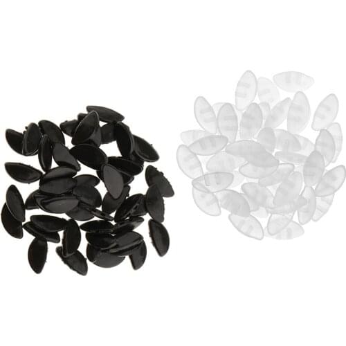 100pcs Non-Slip Push Silicone Nose Pads For Glasses Spectacles Eyeglass Plastic Frames Replacement Accessories