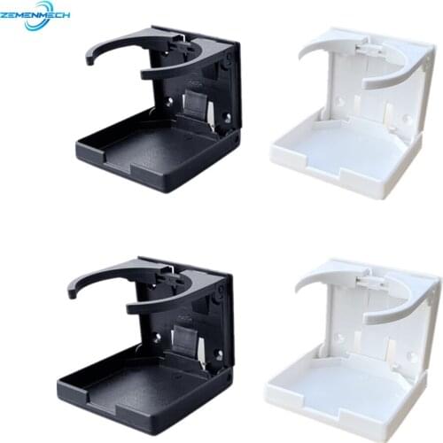 2X Marine Hardware ABS Plastic Adjustable Folding Cup Drink Can Bottle Holder Stand Mount Car Auto Boat Truck RV Van Car Styling