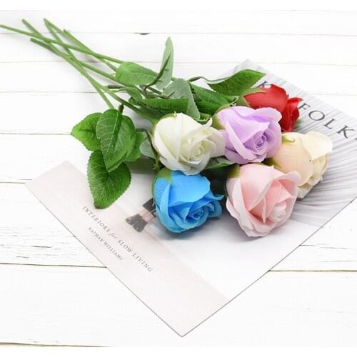 5PcsArtificial Rose Soap Flower Candy Box Wedding Decoration Holiday Gift Home Decoration Accessories Bridal Bouquet DIY GiftBoX