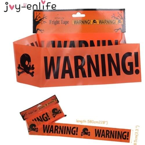 580*8.5cm Halloween Warning Tape Halloween Decoration Props Danger Tape Warning Isolation Belt Sign Halloween Party Supplies