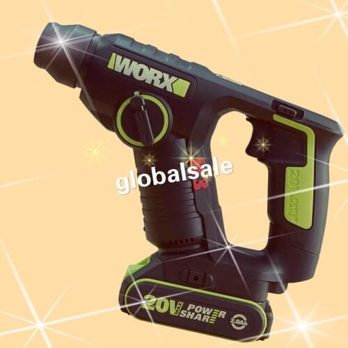 FREE SHIPPING WU380 Worx Professional tool 20V with 2.0 battery , 3 in1 Electric screwdriver cordless hammer Drill