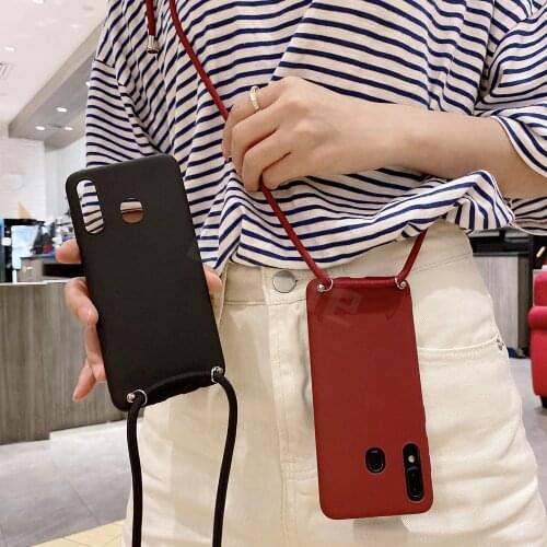 Necklace Crossbody Lanyard Case For Xiaomi Redmi Note 6 5 Pro 5A Prime 6A 4X 5 Plus 4A S2 Y2 Cover Shoulder Cord Strap Funda TPU