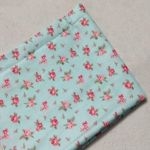 SKY BLUE flowers cotton fabric Textile kids 100% cotton fabric Quilting Bedding Baby Fabric Patchwork 160cm x 50cm