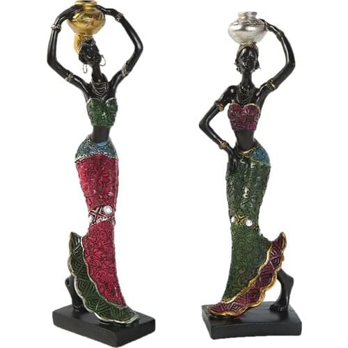 Beauty Girl Statue Decoration African Lady Sculpture beautiful appearance perfect collection of statues
