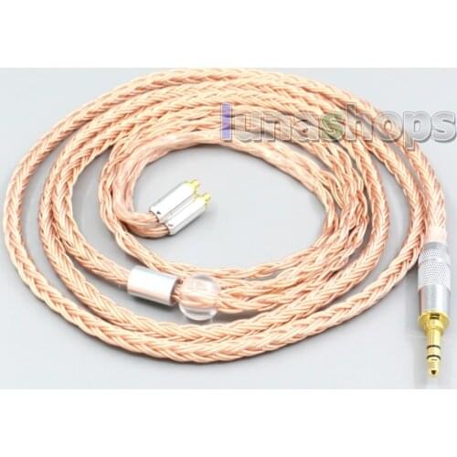 LN006733 2.5mm 3.5mm XLR Balanced 16 Core 99% 7N OCC Earphone Cable For Shure se535 se846 Se425 Se315 Se215 MMCX