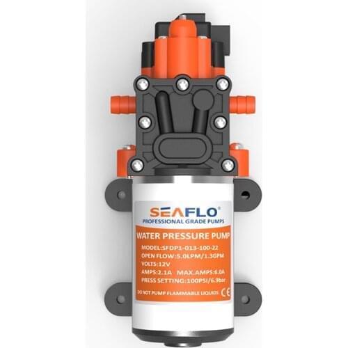 100PSI 12V Marine Water Pump Diaphragm Pump Boat Accessories Showers Toilets Water Transfer Motor for RV Caravan