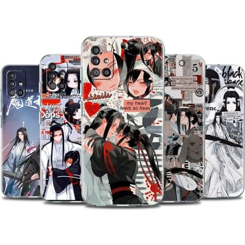 Cute Anime Mo Dao Zu Shi Transparent Case For Samsung Galaxy A51 A71 A21s A31 A12 A32 5G A21 EU A52 4G A41 A11 A22 Phone Cover
