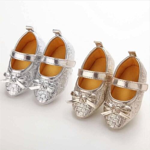 Toddler Baby Girls Kids Soft Sole Leather Princess Anti-slip Slippers Crib Shoes Newborn Girls Sequin Princess Shoes