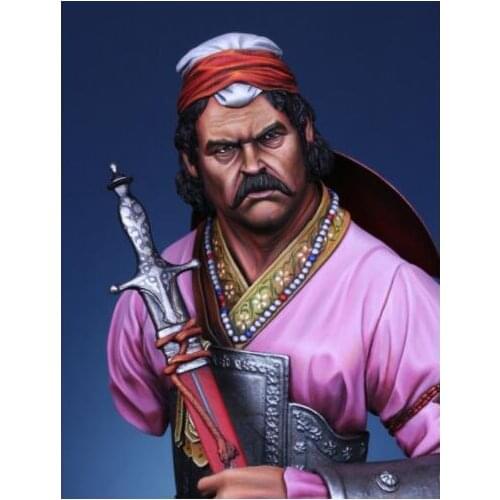 New Unassembled 1/10 The Moghul Warrior soldier bust Resin Kit DIY Toys Unpainted resin model