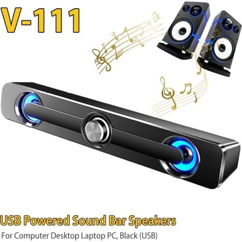9D Stereo Sound Speaker USB Bar Durable Desktop Audio Soundbar Universal For Computer Smart Phone
