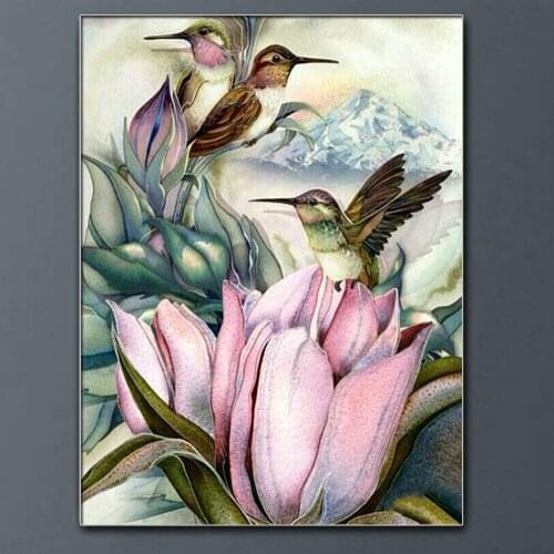 Bird Flower Tree Diamond Painting 5D Full Square/Round Home Decor DIY Diamond Embroidery Cross Stitch Hanging Pictures Gift