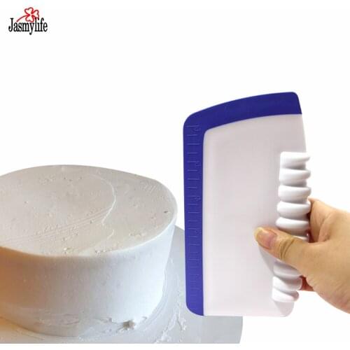 1PC Pizza Dough Scraper Cutter With Scale Cake Bread Slicer Blade Pastry Spatulas Smoother Polisher Icing Comb Set Baking Tools