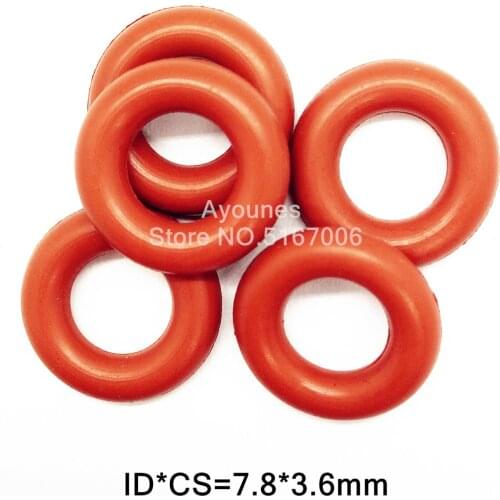 ID 7.8*3.6mm 500pieces for honda car fuel injector upper rubber oring seal service kit parts for AY-O2016