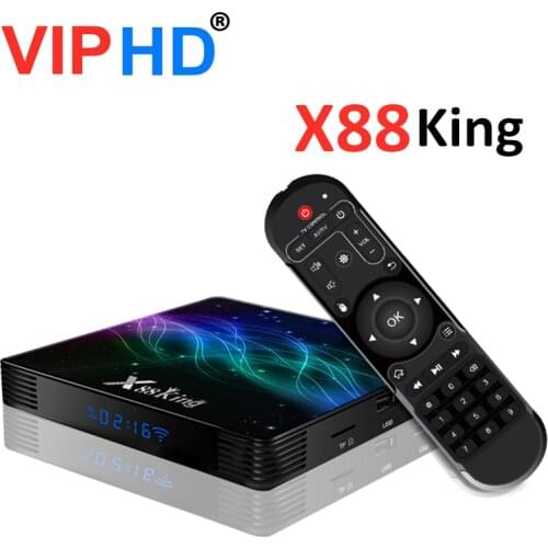 X88 King 8K Android 9.0 Set Top Box S922X Hexa-core 64bit 4K Youtube Netflix 4GB 128GB RGB Light IPTV X88king TV Box