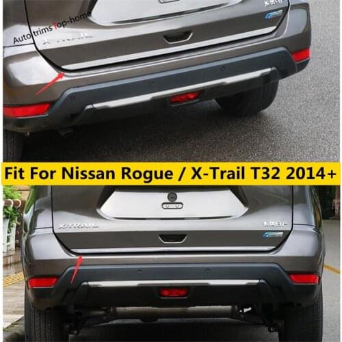 Yimaautotrims Rear Trunk Tailgate Door Molding Boot Garnish Bezel Cover Fit For Nissan X-Trail X Trail T32 Rogue 2014 - 2020
