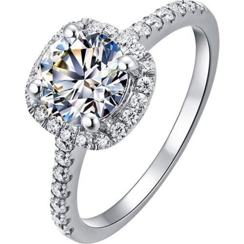 2021 Modern Fashion Women Ring Trend White Crystal Zircon Engagement Rings For Women Wedding Jewelry Gift Birthday Present