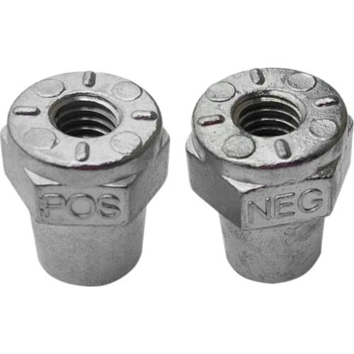 1 Pair 3/8inch Female Thread Positive Negative Battery Post Terminal Adapters Battery Cable Terminals