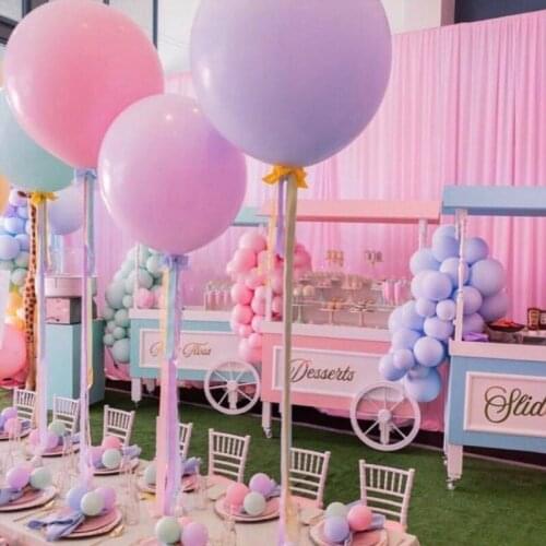 2pcs 18inch candy Macaron Latex balloons Helium Balloon For Party Wedding Birthday Home Decration