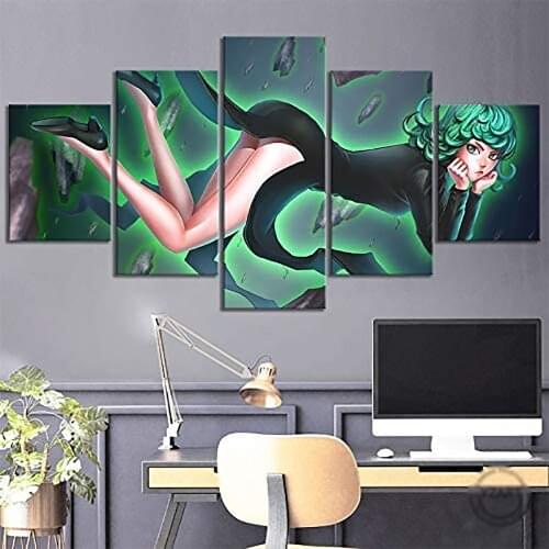 5 Piece Wall Art Canvas Anime Manga Pictures Figure Sexy Girl Posters And Prints Home Living Room & Bedroom Decoration Paintings