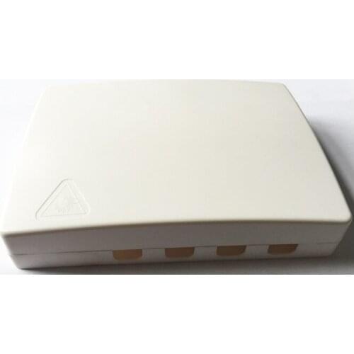 5pc/lot, 4 Core FTTH Fiber Optic Termination Box Ftth Box/ 4 ports SC LC FC ST Socket Panel Optical fiber panel box
