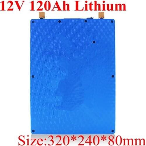 Lithium12V 120Ah Battery Pack 120Ah Power Polymer for Electric Bike Ebike Led Lighting Fishing Solar Panel Power Bank Hilti Tool