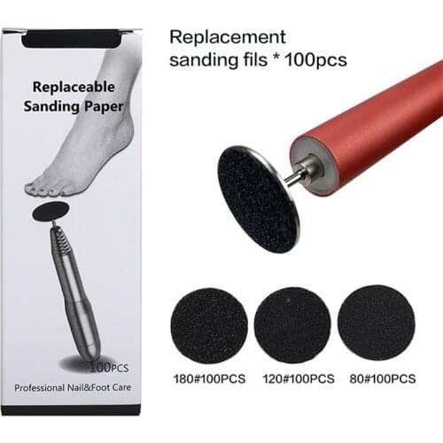 Diamond Nail Drill Bit Sanding Paper for Foot Cuticle Cleaner for Dead Skin Milling Cutter for Manicure Pedicure Accessories