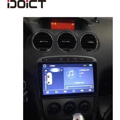 IDOICT Android 8.1 Car DVD Player GPS Navi for Peugeot 408 for Peugeot 308 308SW Audio Radio Stereo Head Unit