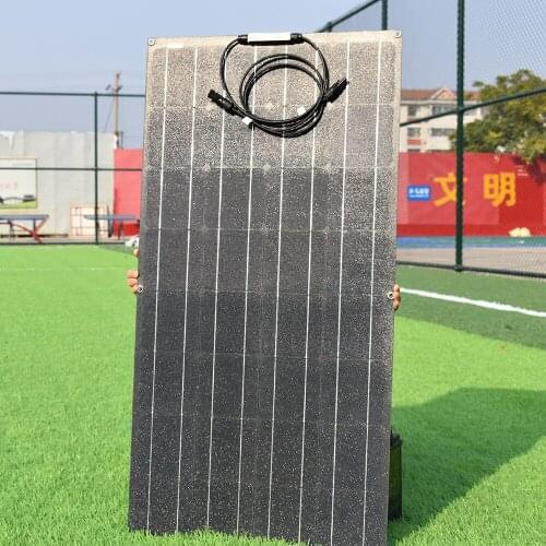 High Efficiency Flexible Panel Solar 100W 32 Solar Cell 125mm*125mm China Photovoltaic PV For 12V Battery Charger