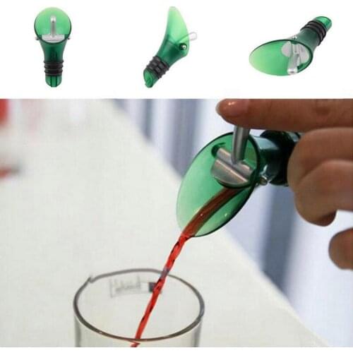 Kitchen Bar Tool Red Wine Aerator Plug Cap Bottle Pour Pourer Shutoff Silicone Seal Stopper LX4833