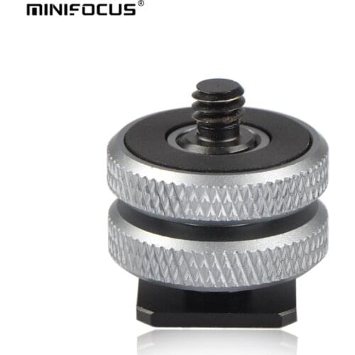 Camera Hot Shoe Mount to 1/4"-20 Tripod Screw Adapter Flash Shoe Mount for DSLR Camera Rig Led Light Monitor Video microphone