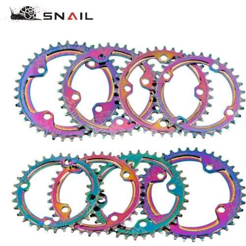 Round Bike Bicycle MTB Chainring 32T 34T 36T 38T Narrow Wide Ultralight Tooth Plate MTB Mountain BCD104 Chainwheel